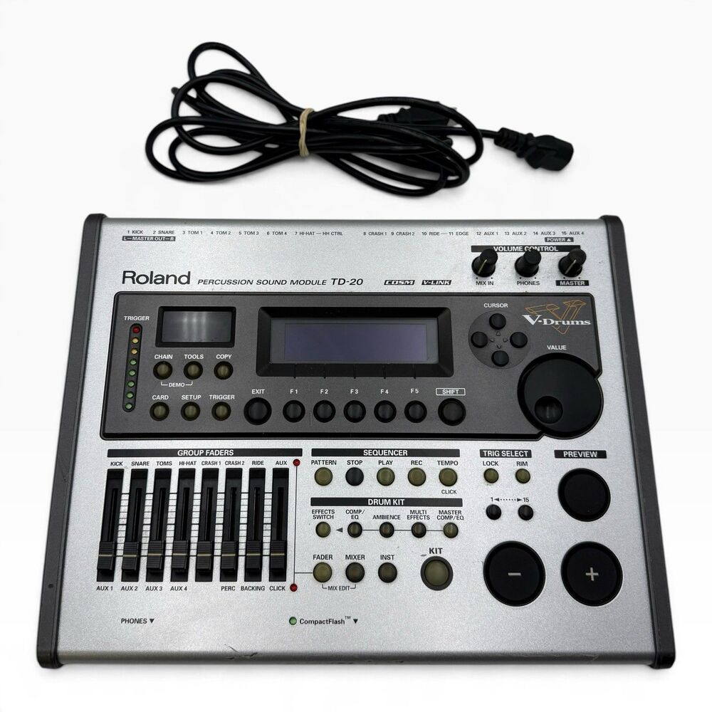 Roland TD-20 Electric Drum Brain Module V-Drum Roland TD20 Module